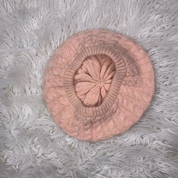 Crazy 8- Pink Crochet Beanie - Picture 2 of 3